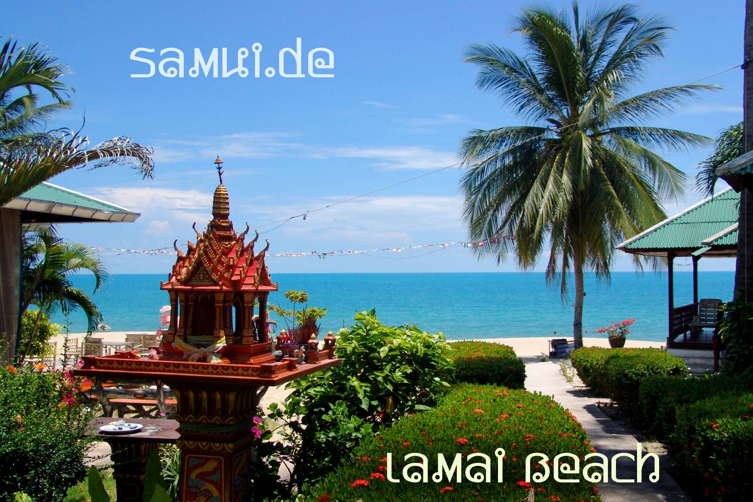 San Phra Phum - Thailändische Geisterhäuschen am Coconut Resort am Lamai Strand