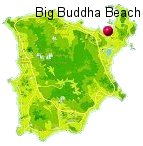 Bild: Inselkarte Koh Samui Baan Bang Rak Big Buddha Beach