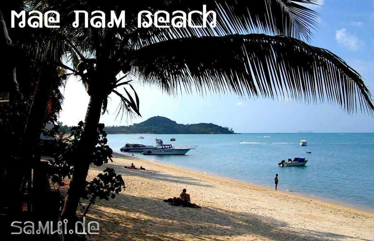 Blick vom Beachhotel zum Mae Nam Strand (Koh Samui)